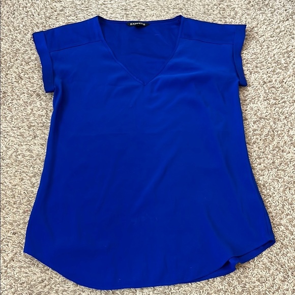 3 Item Polyester Career Blouse Shirt Bundle - J. Crew & Express - Sz Small / 2 - Picture 6 of 10